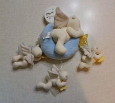 North American Teddy Bear Company Baby Angel Musical Mobile Brahm's Lullaby Moon