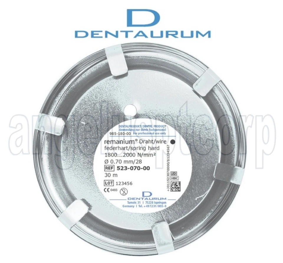 Orthodontic Remanium® Coil Round Hard Wire ø 0.70mm | 28" | 523-070-00 Dentaurum