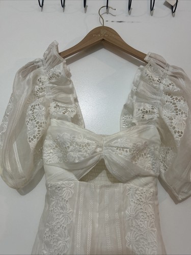 alice mccall sunday rose dress WHITE colour sz 4 (G40 - Picture 2 of 7