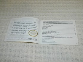 Nintendo NES Tetris 2 Instruction Manual ONLY *READ*