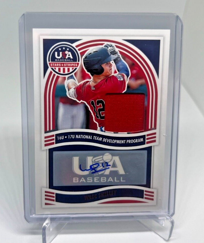 2024 Panini Stars Stripes WADE SHELLEY RC Jersey Patch AUTO RPA USA