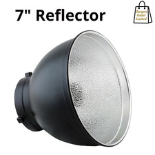 Studio Essentials 7" Reflector Bowens S type Light Modifier Black   60