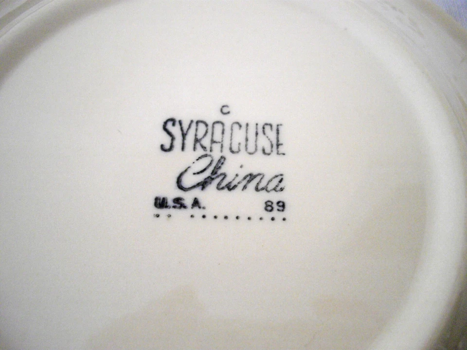 Vintage Syracuse China RESTAURANT Tan 6 1/2" Plates ~ Set of 2 - Image 4 of 4