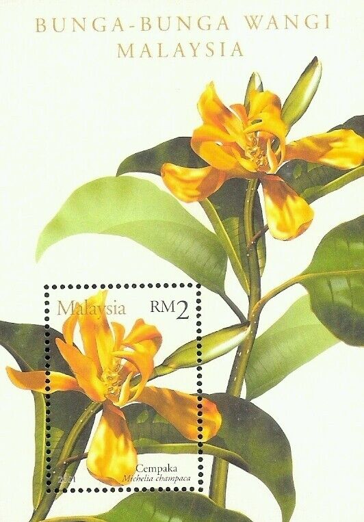 *FREE SHIP Scented Flowers of Malaysia 2001 Plant Flora (ms) MNH