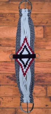 Beautiful Multicolour Soft Western Saddle Girth Cinches Brand New Vegan 26-38 - Image 1 of 4