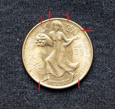 MONETA DA 200 LIRE -FAO- 1981 Rara con difetto/errore di conio