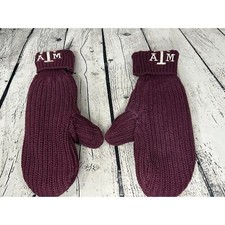 Texas A M Lined Mittens Maroon OSFM Football College Fan Sports