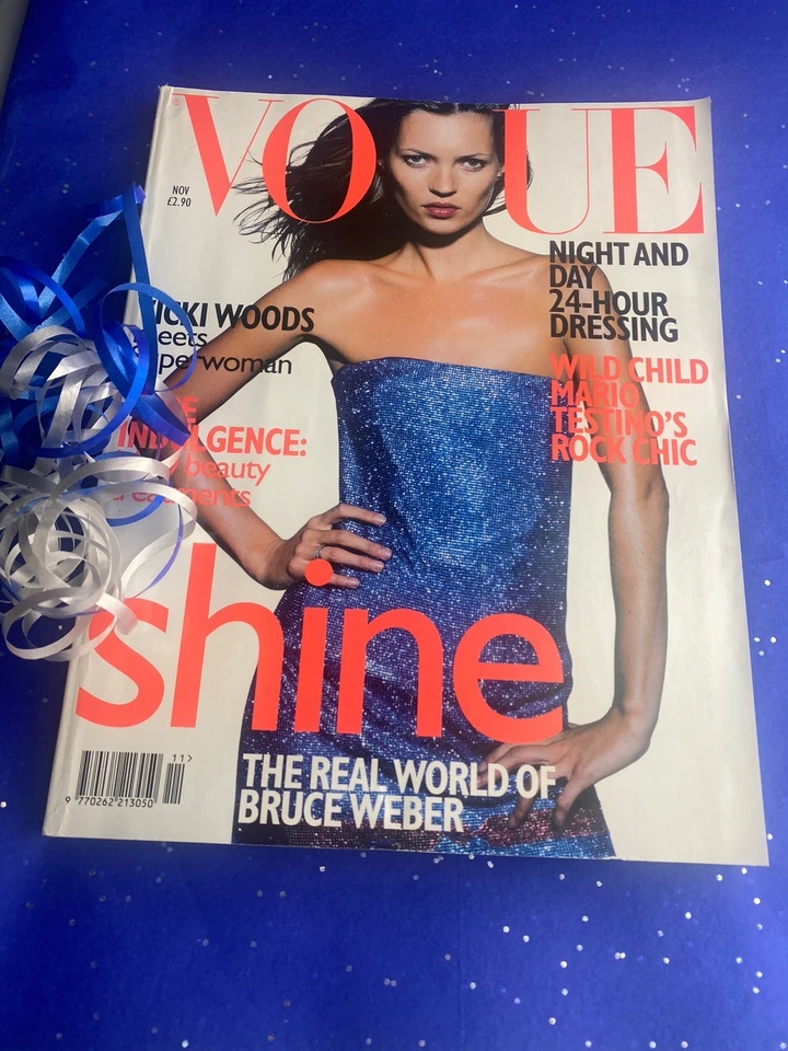 VOGUE MAGAZINE 1997 November 8pg Kate Moss feature FREE GIFT WRAP Fast Disptach - Image 2 of 4
