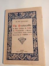 Gubbio: Un Protocollo di Ser Pietro di Bedo Notaio , 1921