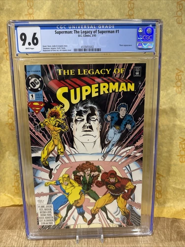The Legacy Of Superman #1 CGC Graded 9.6 DC March 1993 Comic Book