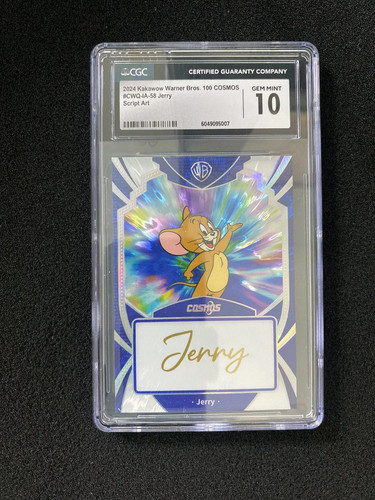 2024 Kakawow Warner Bros.100th Cosmos Script Art Jerry Auto 43/50 CGC 10 TN39