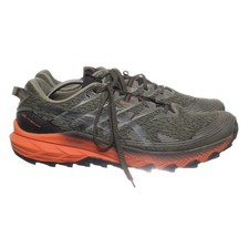 Asics, Sneaker, Größe: 46 1/2, Grün/Schwarz/Orange, Herren #JQT