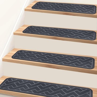 15 Pack 8 ''X 30'' Non Slip Stair Treads for Wooden Steps,  Stair Runner Rugs