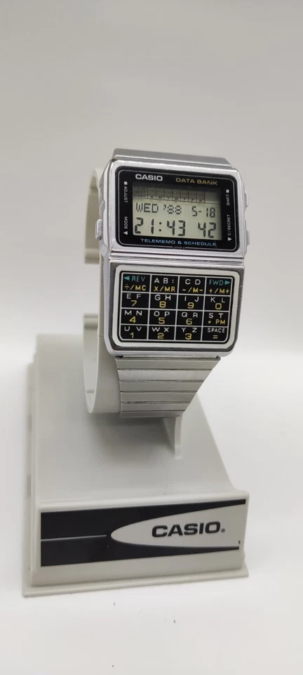 Orologio Casio DBC-610 Data Bank Telememo Calcolatrice Vintage made in Japan 1985 - Immagine 3 di 4