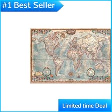 World Map Puzzle 4000 Piece Jigsaw Executive Style Large 53.5 x 37.75 Adult