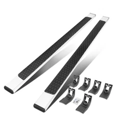 Fit 2009-2022 Dodge Ram 5" CREW Cab Mirror Polished Flat Step Bar Running Boards