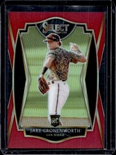 2021 Panini Select Jake Cronenworth RC Red Prizm Premier Level #/199 Padres