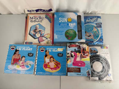 Pool Floats and Devices Lot of 7 Margaritaville Floating Bluetooth Speaker NOS