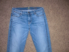 7 FOR ALL MANKIND blue made in USA the modern Straight Jeans 30x33
