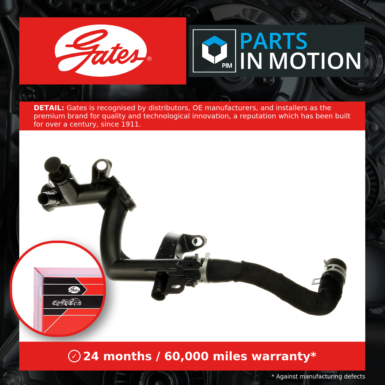 Water Pump GATES 02-1625 Heater hose for CITROËN,FORD,MAZDA,MINI,PEUGEOT - Image 22