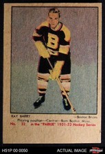 1951 Parkhurst #32 Ray Barry Bruins RC 3 - VG