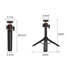 Magnetic Tripod Extension Pole Selfie Stick Bracket for DJI OSMO Action 6/NANO