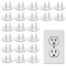 50 Pack Outlet Covers Baby Proofing Clear Transparent