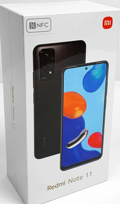 Xiaomi Redmi Note 11 - 4GB+128GB, Grau (Dual Sim, Unlocked) 4G - Neu Versiegelt (UK)