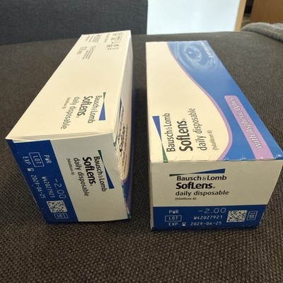 Bausch & Lomb SofLens daily disposable   2x je 30 Tageslinsen p. P (werte -2.00)