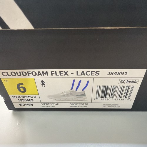 Adidas Women's Cloudfoam Flex Sneakers Shoes JS4891 Size 6 New - Picture 10 of 10