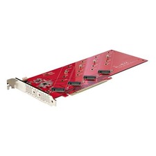 StarTech Quad M.2 PCIe Adapter Card PCIe x16 to Quad NVMe or AHCI M.2 SSDs PC...