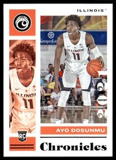 2021-22 Panini Chronicles Draft Picks Ayo Dosunmu Rookie Illinois Fighting