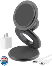 KU XIU X63 3 in 1 Charging Station for Apple, Aluminum Alloy Fold