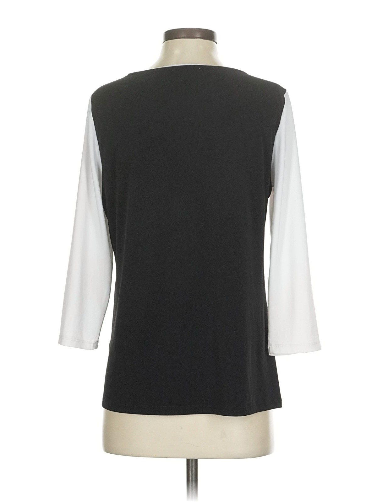 Calvin Klein Women Gray 3/4 Sleeve Top S thumbnail 2