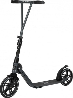 HUDORA BigWheel Generation V 230 Scooter, Anthrazit für Jugendliche & Erwachsene