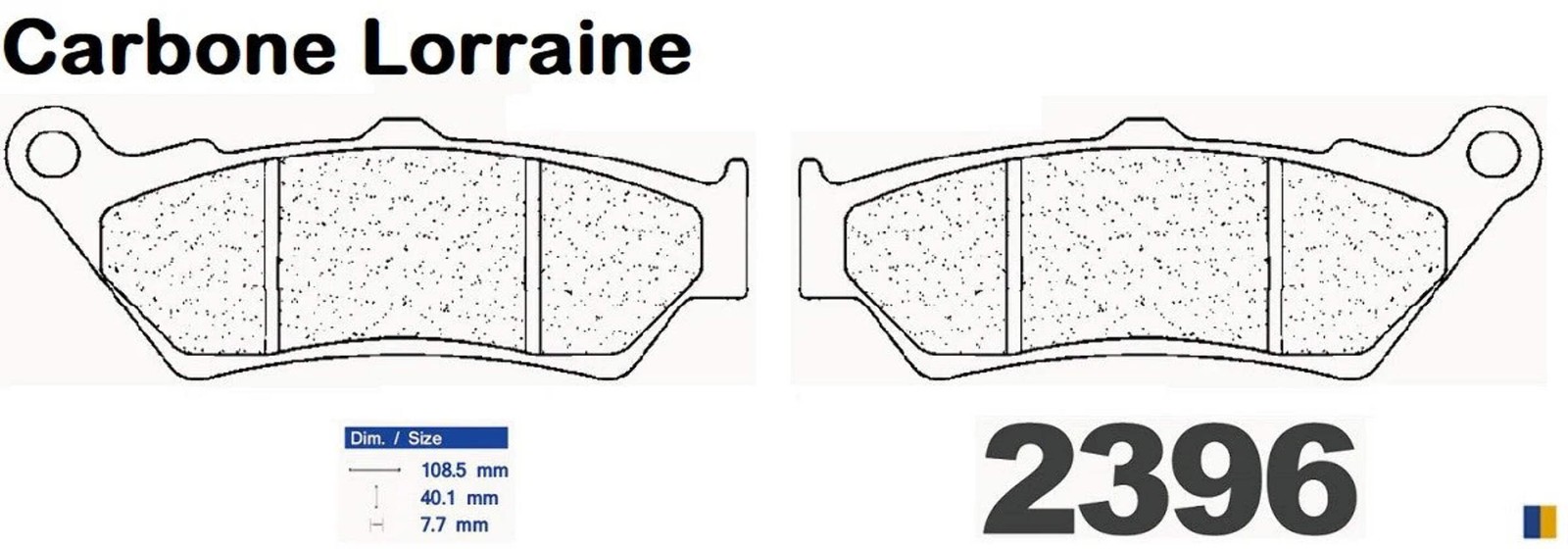 Plaquettes Carbone Lorraine de frein arrière d'excellence pour Triumph 1600 Thunderbird 2009