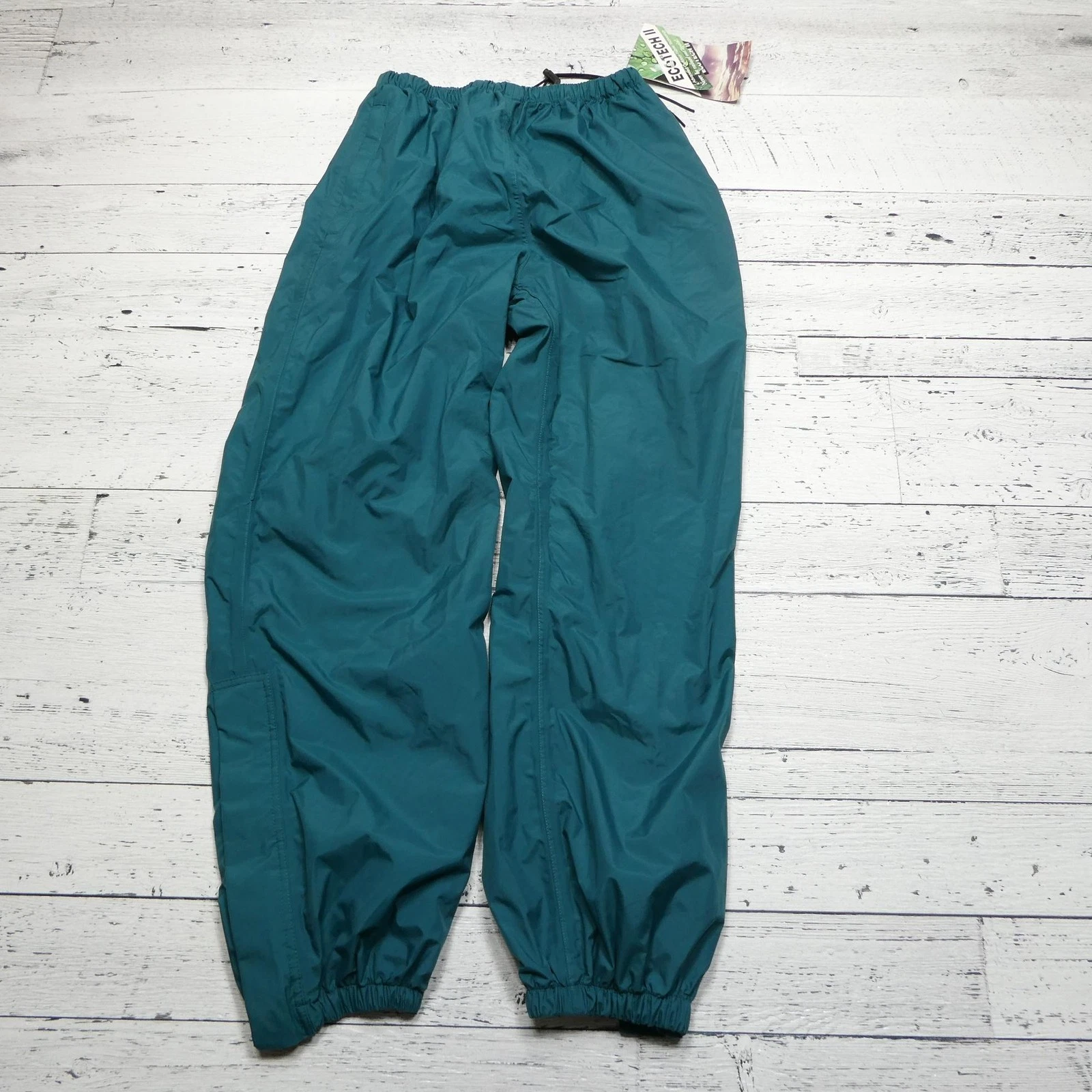 Vintage North American Hunting Club Pants Mens Medium Teal Nylon ECOTECH II 90s