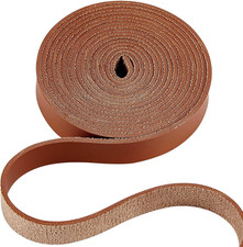 79" Long 1/2" Wide Matte Brown Leather Strap 2Mm Thick Flat Leather Lace Strippe