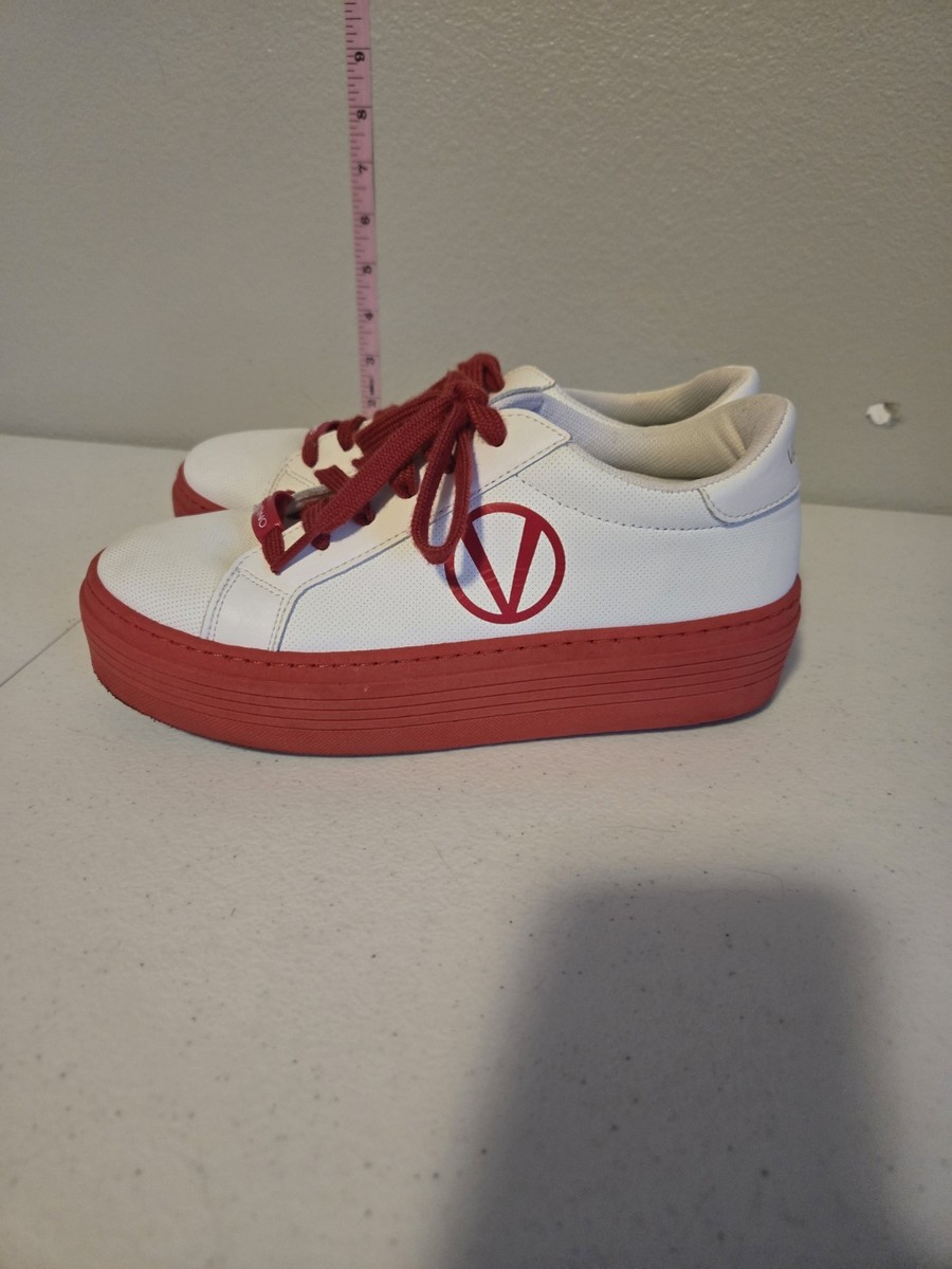 Valentino Sneaker Shoes Red White Size 7 | eBay