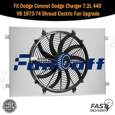 Fit Dodge Coronet Dodge Charger 7.2l 440 V8 1973-74 Shroud Electric Fan Upgrade