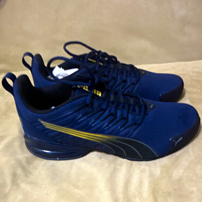 PUMA Men s Lace-Up Low Top Athletic voltaic EVO blue mens 10.5 