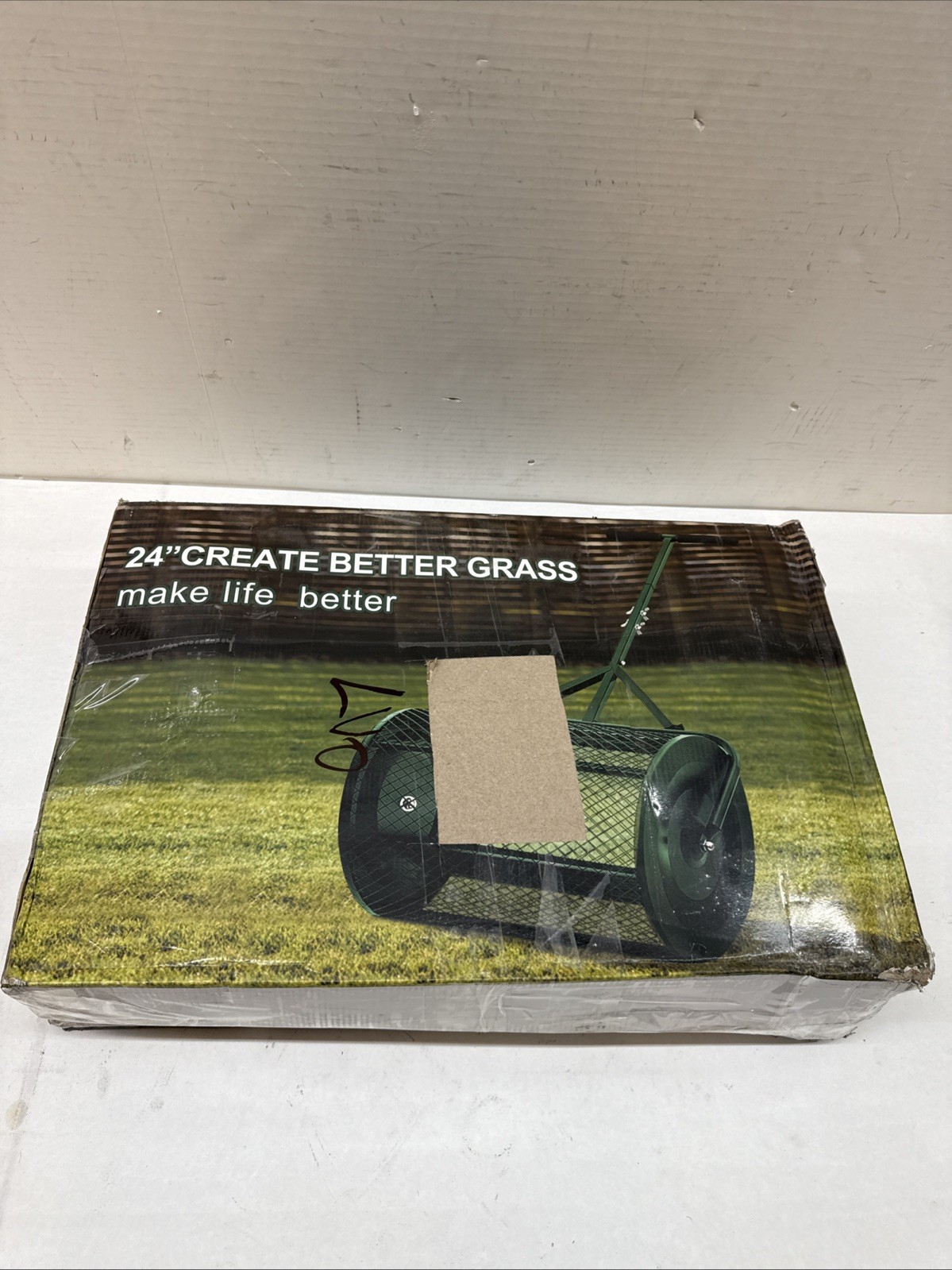 VIWAT 24 in. Compost Peat Moss Spreader