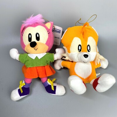 レトロ　ソニック 1992年 テイルス&エミー 1993年 ぬいぐるみ 2セット Rare 2set 1993 Sonic the Hedgehog Tails and Amy SEGA Plush 8
