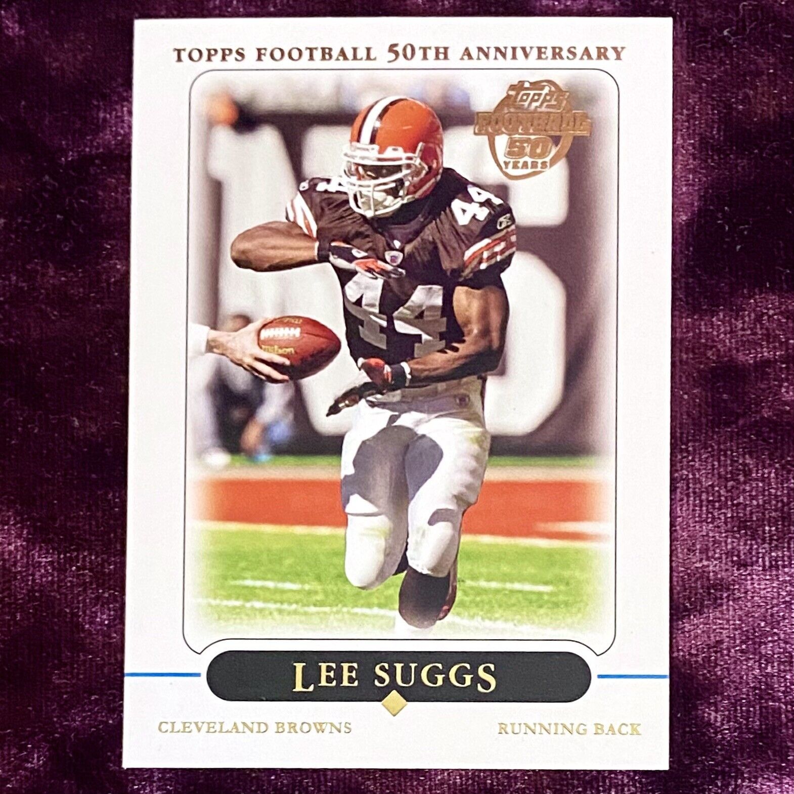 Lee Suggs 2005 Topps 50th Gold #4 MINT Browns Jersey VT Hokies Roanoke  Legends | eBay