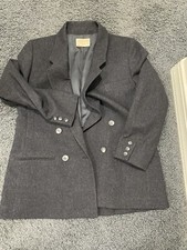 Vintage Pendleton Women s Gray Blazer Jacket, Size 10, 100 Virgin Wool