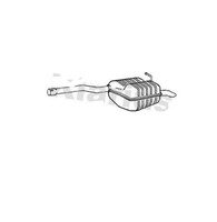 Klarius VW714K EndschalldäMpfer Heckbox FüR Vw Golf Jetta 1.6 05-13