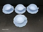Vintage 4 Cherry Blossom Delphite Cup & Saucer Sets - Jeanette