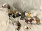 Vintage Lot Japan English Setter borzoi Labrador Glass Dog Miniature Figurines