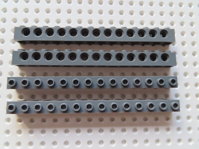 LEGO 4 x Technic Lochbalken 32018 1x14 13 Löcher neu dunkelgrau