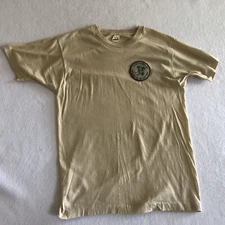 Vintage 80’s Screen Stars Beige T-Shirt Boy Scout Patch Snug Large Single Stitch